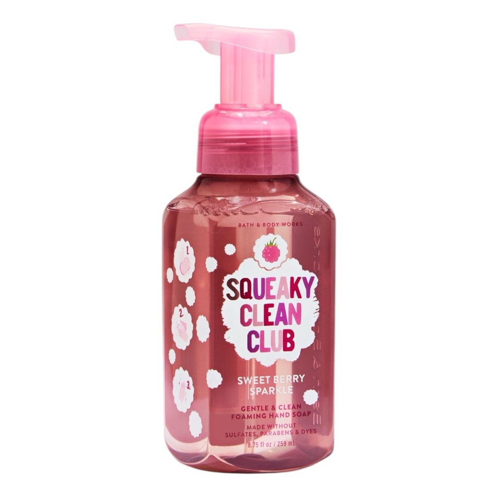 SQUEAKY CLEAN CLUB Sweet Berry Sparkle Foaming Hand Soap Bath & Body Works 2026